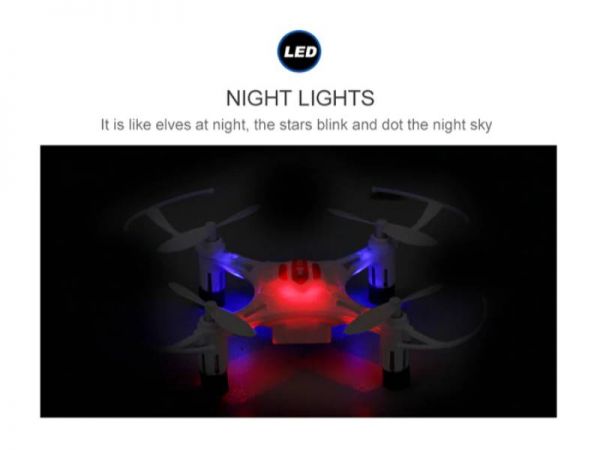 drone jjrc h8 lumières LED