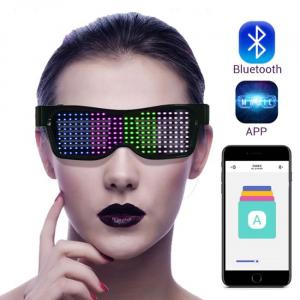Lunettes Bluetooth LED connectées aux smartphones
