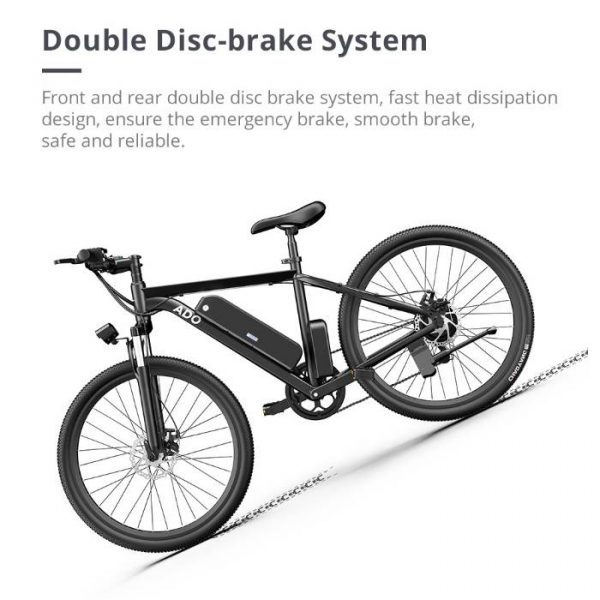 vélo électrique avec double frein à disque
