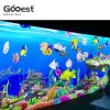 peinture numérique interactive innovante avec des poissons colorés