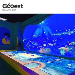 peinture numérique interactive innovante avec des poissons réalistes