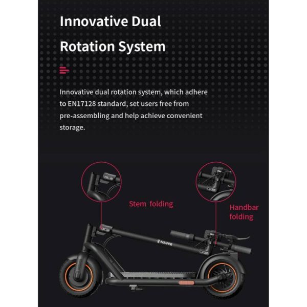 scooter électrique Xiaomi pas cher avec système de double rotation