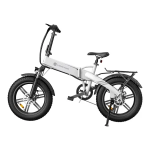 vélo électrique pliable pas cher sans accélérateur de couleur blanche