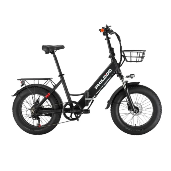 Vélo électrique avec un design de type "step-through".
