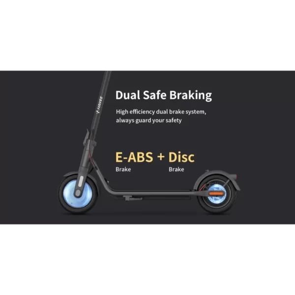 scooter électrique avec double freinage sécurisé