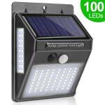 Lampe Solaire d’ Extérieur à 100 LED avec Capteur Infrarouge