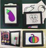 Tableau de Design Magique Brillant avec Marqueurs au Néon – Image 15