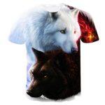 T-shirt Décontracté Imprimé en 3D (Animaux) – Image 4