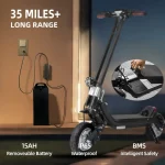 G63 Trotinette Electrique Tout-Terrain avec Moteur de 1,200 Watts – Image 5