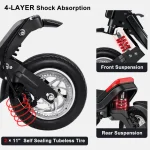 G63 Trotinette Electrique Tout-Terrain avec Moteur de 1,200 Watts – Image 9