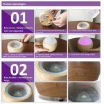 Distributeur des Huiles Essentielles et Humidificateur de Bamboo et de Verre – Image 4