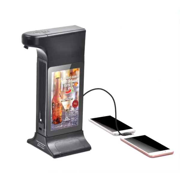 Distributeur de Désinfectant de Mains Automatique avec Affichage Numérique