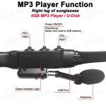 Lunettes de soleil intelligentes sans fil Bluetooth & Mp3 Player – Image 9