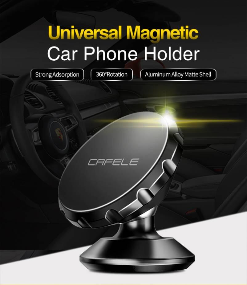 CAFELE-UNIVERSAL-MAGNETIC-MOBILE-PHONE-CAR-HOLDER_802x925 CAFELE Base Μagnétique pour les Téléphones Mobiles avec Rotation à 360° – Image 1