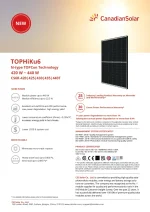 Canadian Solar Panneau Solaire 420 Watt Cadre Noir TOPHiKu6 N-Type – Image 2