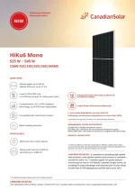Canadian Solar Panneau Solaire 545W HiKu6 Mono Cadre Noir – Image 2