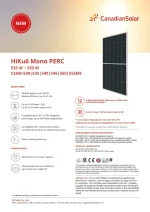 Canadian Solar Panneau Solaire 550W HiKu6 Mono Cadre Noir – Image 2