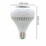 Dengyao 12W RGB Lampe de Musique Intelligente avec Télécommande de 24 Touches – Image 3