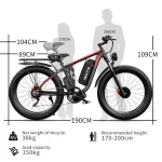 DUOTTS S26 Vélo Electrique Tout-Terrain avec Deux Moteurs – Image 8