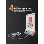 Porte Menu de Table avec Lumière LED et Station d'Alimentation – Image 2