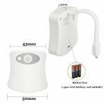 Veilleuse de 8 couleurs pour la Toilette avec Capteur de Mouvement Humain – Image 8