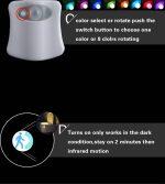Veilleuse de 8 couleurs pour la Toilette avec Capteur de Mouvement Humain – Image 7