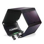 Floureon Panneau Solaire Pliant avec 3 ports USB