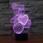 Ours en Peluche - Lampe holographique avec éclairage optique 3D – Image 6