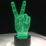 Lampe holographique de Main de Victoire avec Eclairage Optique 3D – Image 4