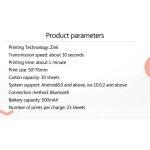 HUAWEI Mini Portable Bluetooth Couleur Imprimante pour Smartphones – Image 9