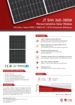 Jetion Panneau Solaire 375 Watt JT375SHh Cadre Noir – Image 2