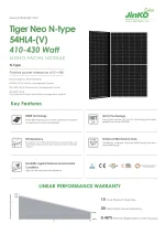 Jinko Solar Panneau Solaire  425 Watt JKM425N-54HL4-V Cadre Noir – Image 3