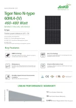 Jinko Solar Panneau Solaire 470 Watt JKM470N-60HL4-V N-type Cadre Noir – Image 3