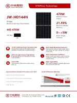 Jolywood Panneau Solaire JW-HD144N-460 Watt N-type Biface – Image 3