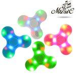 Fidget Spinner avec Lumière LED et Haut-parleur Bluetooth