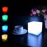 LED Lampe Cube avec Echange de 7 Couleurs