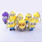 3D Minions Mini LED avec Son Porte-clés – Image 3