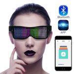 Lunettes LED Magiques pour la Fête avec Bluetooth et Contrôle des Applications