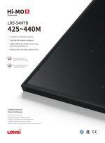 Longi Panneau Solaire 430 Watt 430HTH Cadre Noir – Image 3