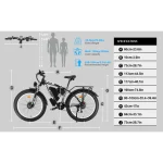 PHILODO H8 Vélo Électrique avec Double Moteur de 2,000 watts et Pneus Larges – Image 8