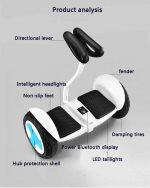 FLJ Hoverboard Electrique d’ Équilibrage Intelligent avec de Controle Bluetooth – Image 8