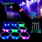 Bracelet LED Activé par le Son avec Télécommande – Image 6