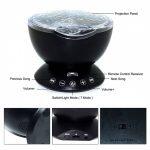Lumière de la Nuit de Projection d'Onde Océanique avec Lecteur de Musique – Image 7
