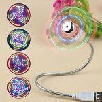 Mini Flexible USB LED Fan pour l'Ordinateur Portatif et Fixe – Image 2