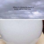 Bouteille en cristal de Prévision Météorologique avec de Lumière LED Colorée – Image 4