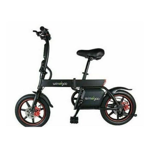 Vélo électrique noir pliable facile