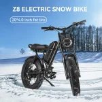 Z8 Vélo Électrique pour la Νeige avec Pneus Larges et Moteur de 500 Watts – Image 5