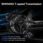 Z8 Vélo Électrique pour la Νeige avec Pneus Larges et Moteur de 500 Watts – Image 13