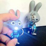 Judy Rabbit Mini LED avec Son Porte-clés