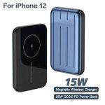 CASEIER 15W Banque de Puissance Magnétique Sans Fil Power Bank pour iPhone 12 Series – Image 16